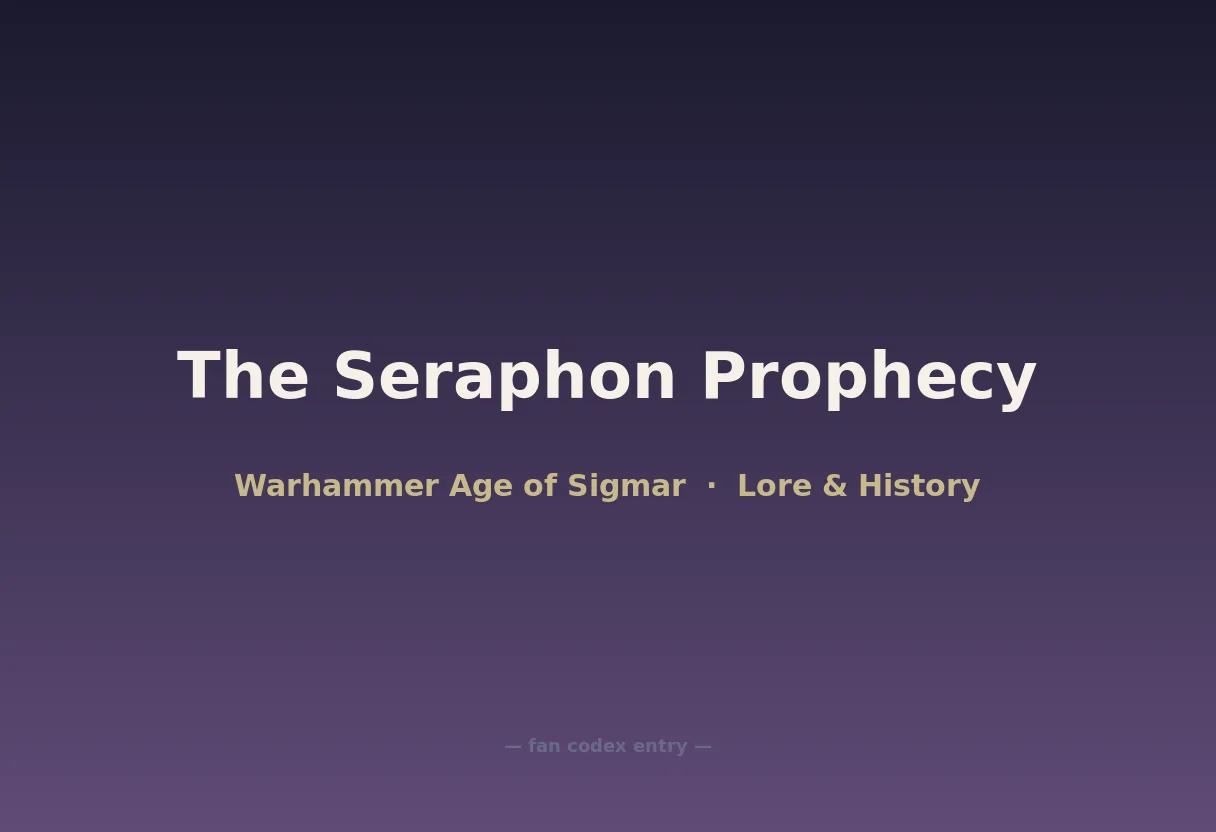 The Seraphon Prophecy