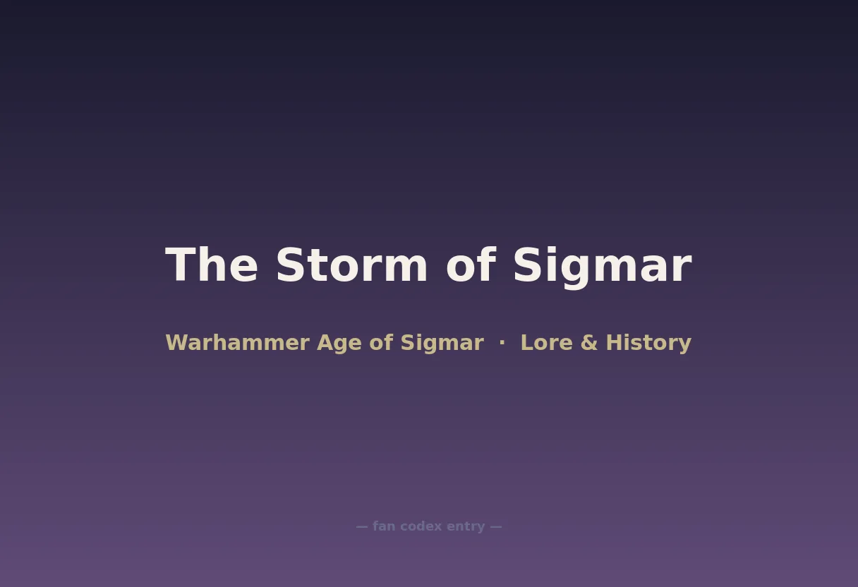 The Storm of Sigmar