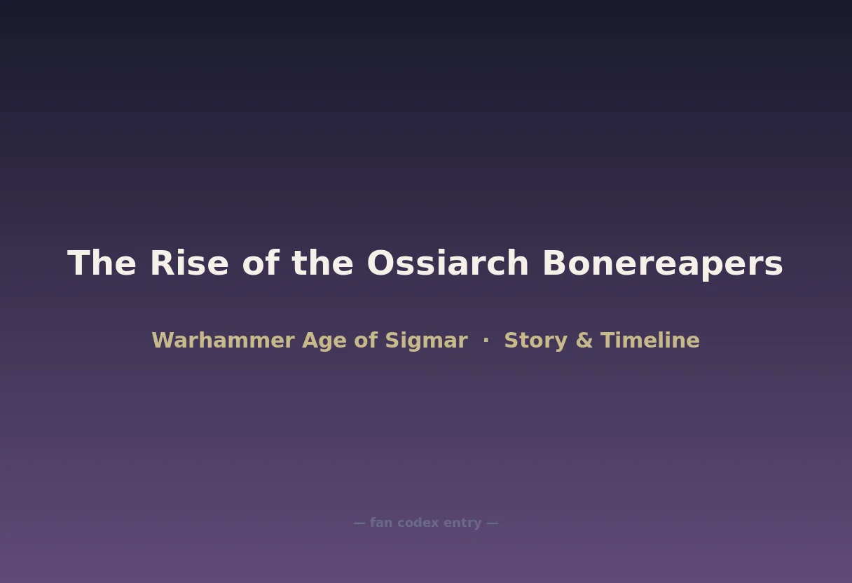The Rise of the Ossiarch Bonereapers